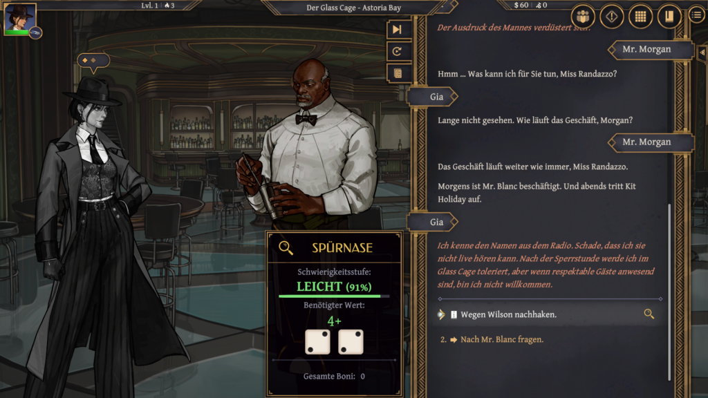 Aether & Iron Dialogfenster