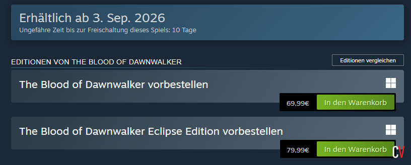 Blood of Dawnwalker Release am 3. September 2026, Coen im Sangora-Tal