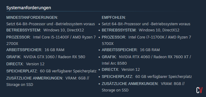 Blood of Dawnwalker Systemanforderungen: Alle vier Stufen und was dein PC wirklich braucht
