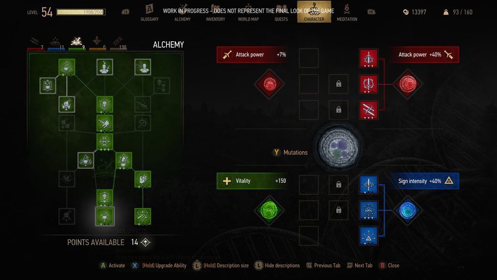 The Witcher 3: Wild Hunt - Remastered: Releasezeit, Verbesserungen, Systemanforderungen 7 The Witcher 3: Wild Hunt Remastered Fertigkeitsbaum