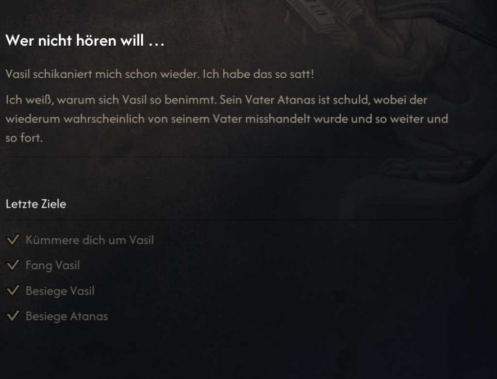 Blood of Dawnwalker Wer nicht hören will (Someone Needs a Lesson): Alle Entscheidungen